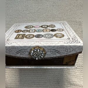 Cute bejeweled vintage inspired treasure goody box